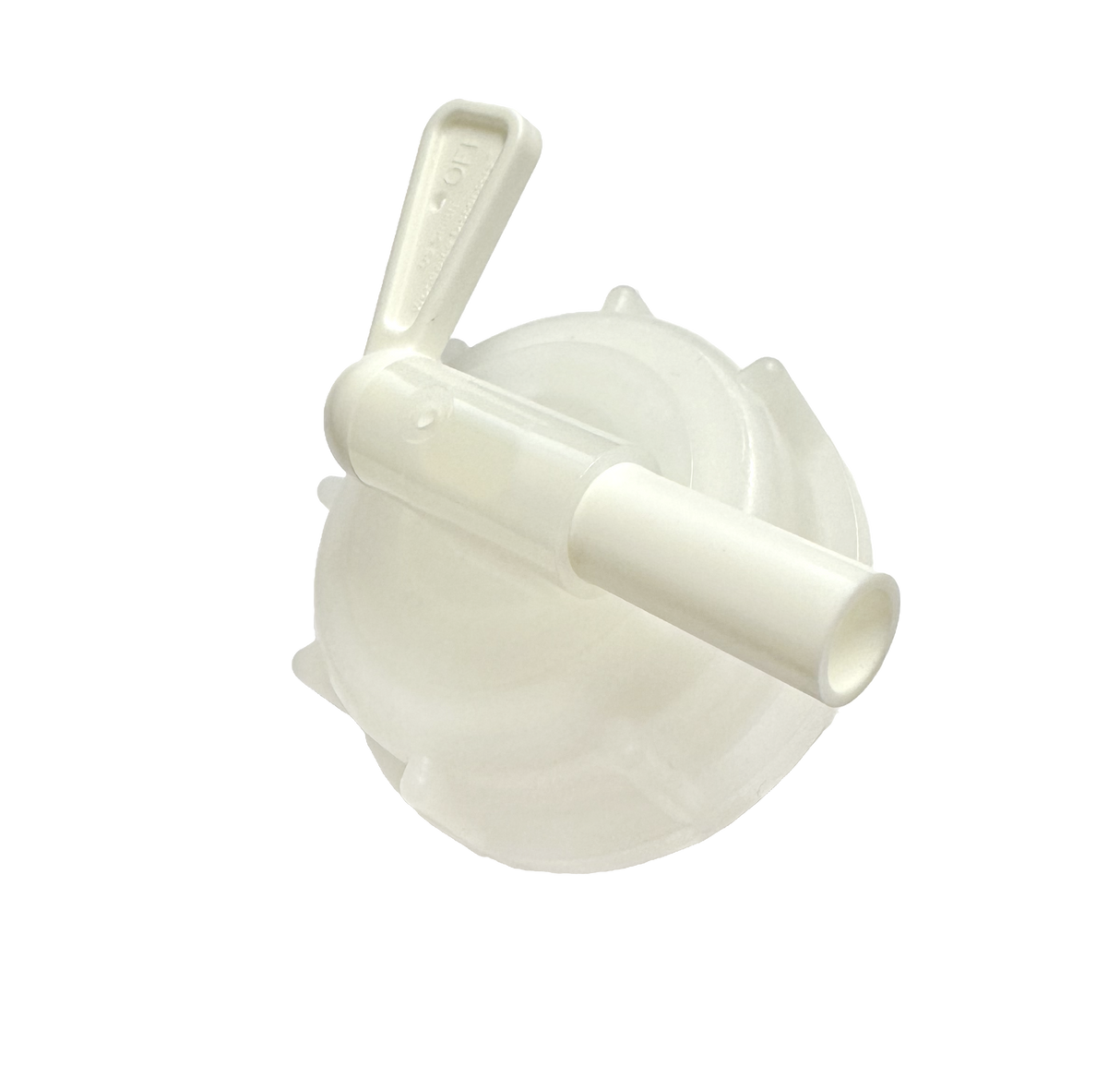 Kanister-Auslaufhahn 51, natur, weißer Hahn