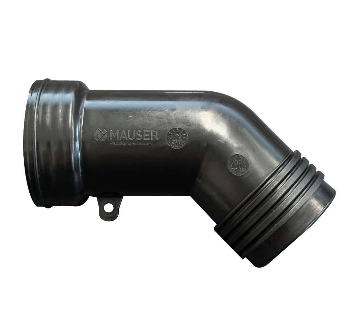 Auslauftülle 2" (DN50), schwarz, Mauser