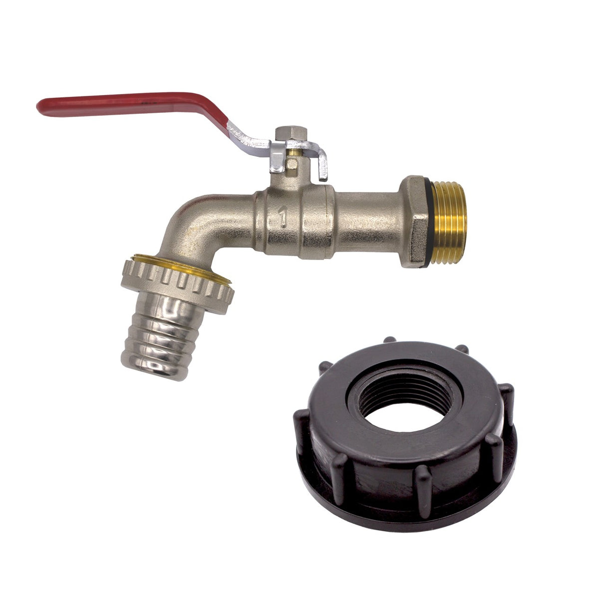 IBC Kugelauslaufhahn "Profi", 1", Messing, S60x6