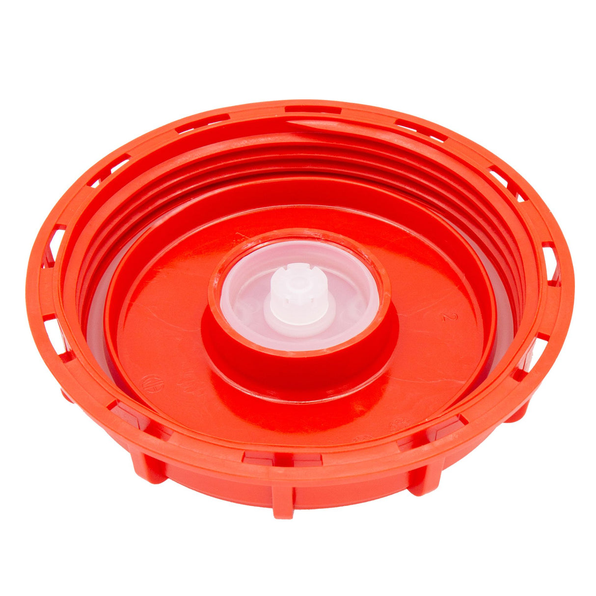 IBC Deckel, DN150, NEU, G2", Stopfen mit Entlüftungsventil, rot