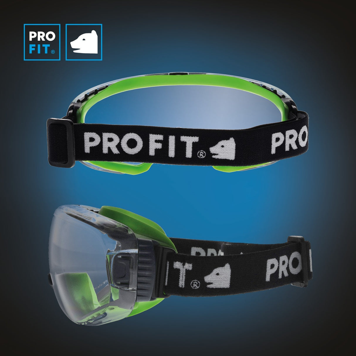 Pro-Fit® Vollsichtbrille "T-Spex", klar, indirekt belüftet, beschlagfrei
