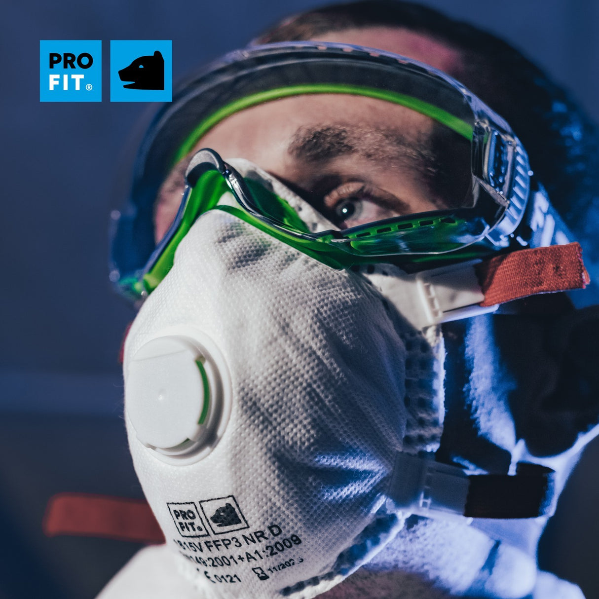 Pro-Fit® Vollsichtbrille "T-Spex", klar, indirekt belüftet, beschlagfrei