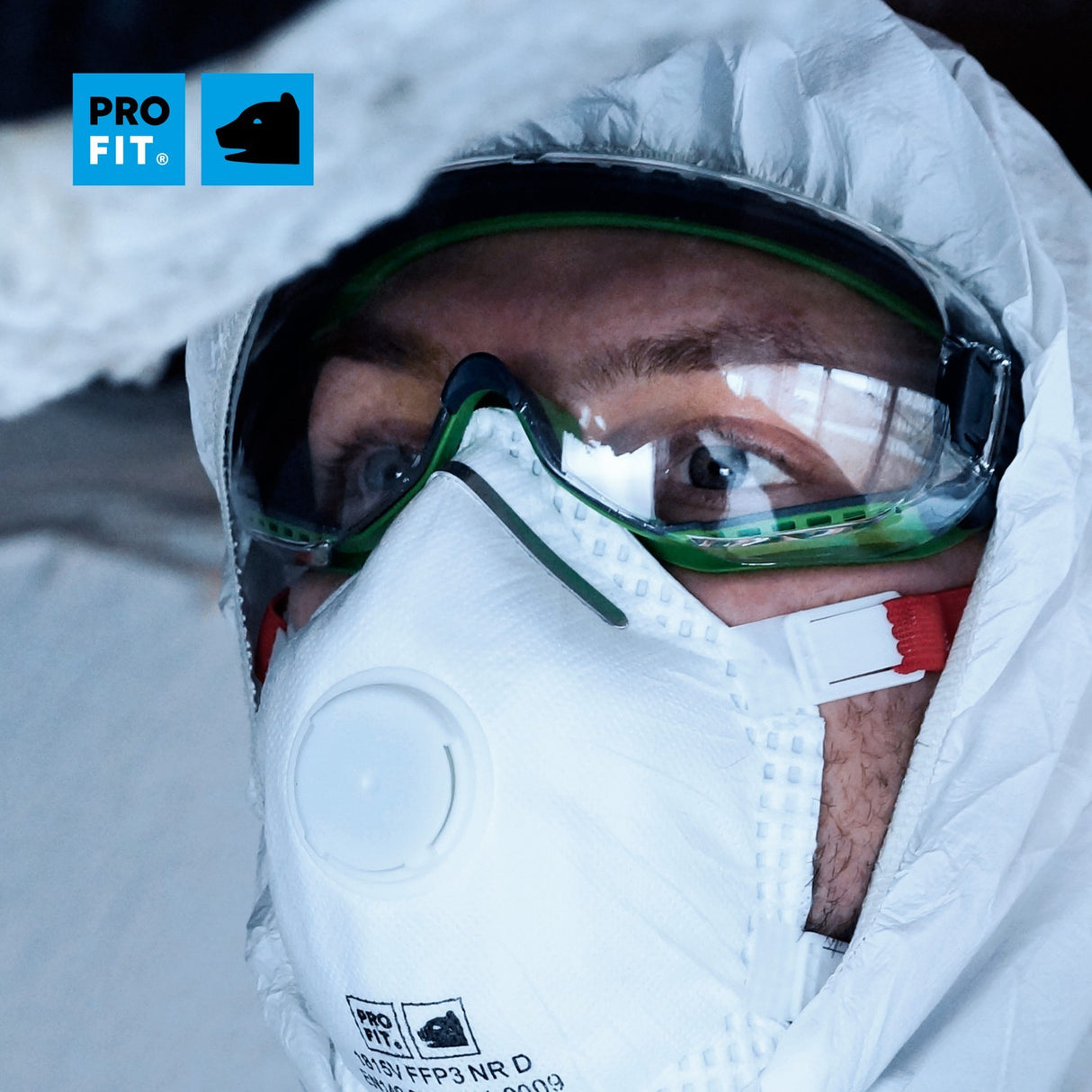 Pro-Fit® Vollsichtbrille "T-Spex", klar, indirekt belüftet, beschlagfrei