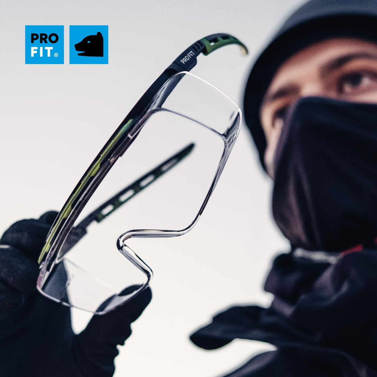 Pro-Fit® Schutzbrille "Kubik", für Brillenträger, klar, beschlagfrei