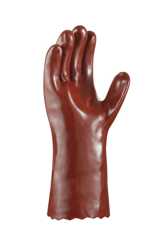 teXXor® topline Chemikalienschutz-Handschuhe PVC ROTBRAUN