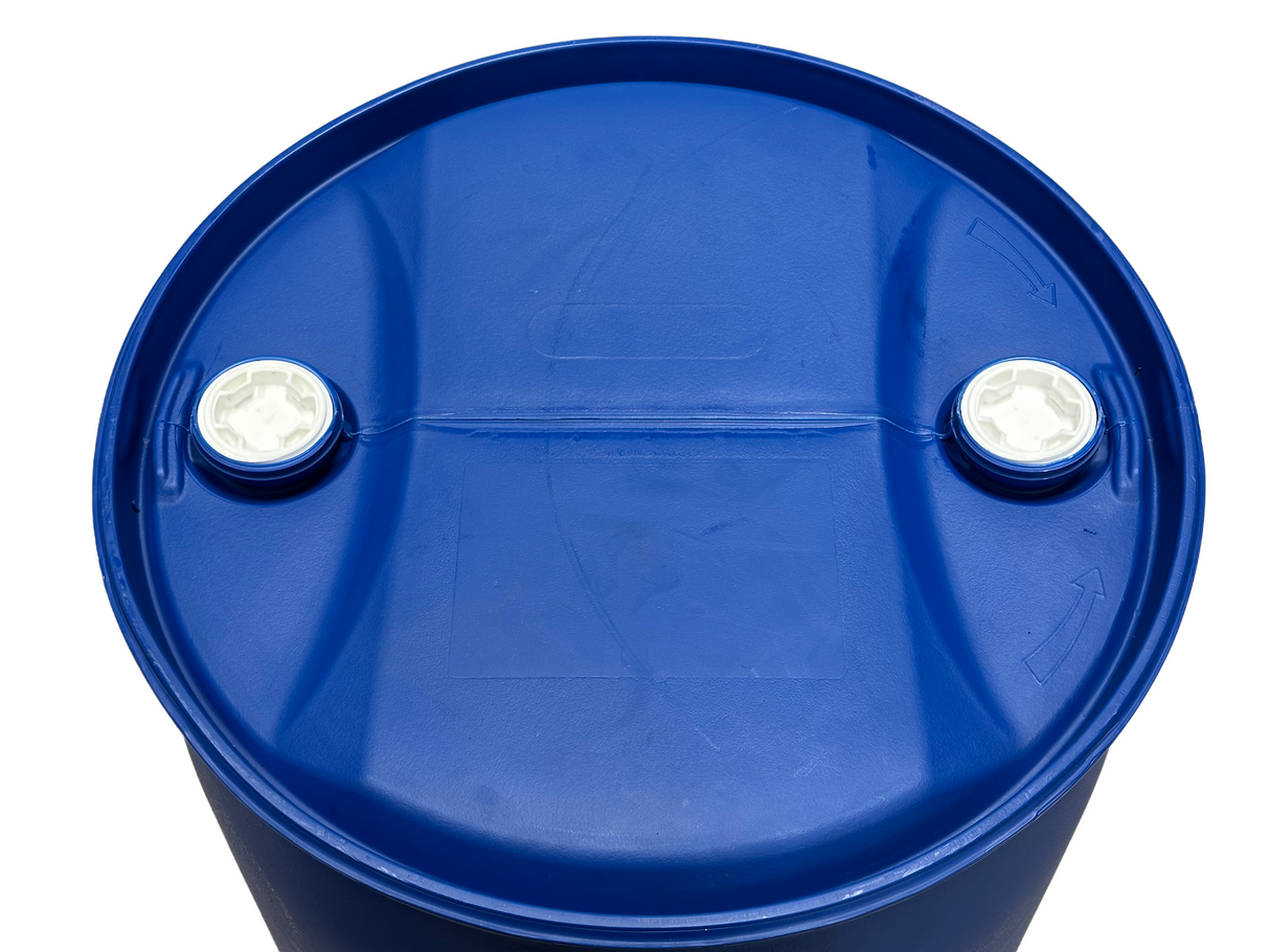 220 L Kunststoffspundfass, gebraucht gereinigt, S70x6 / S70x6, L-Ring, UN Zulassung