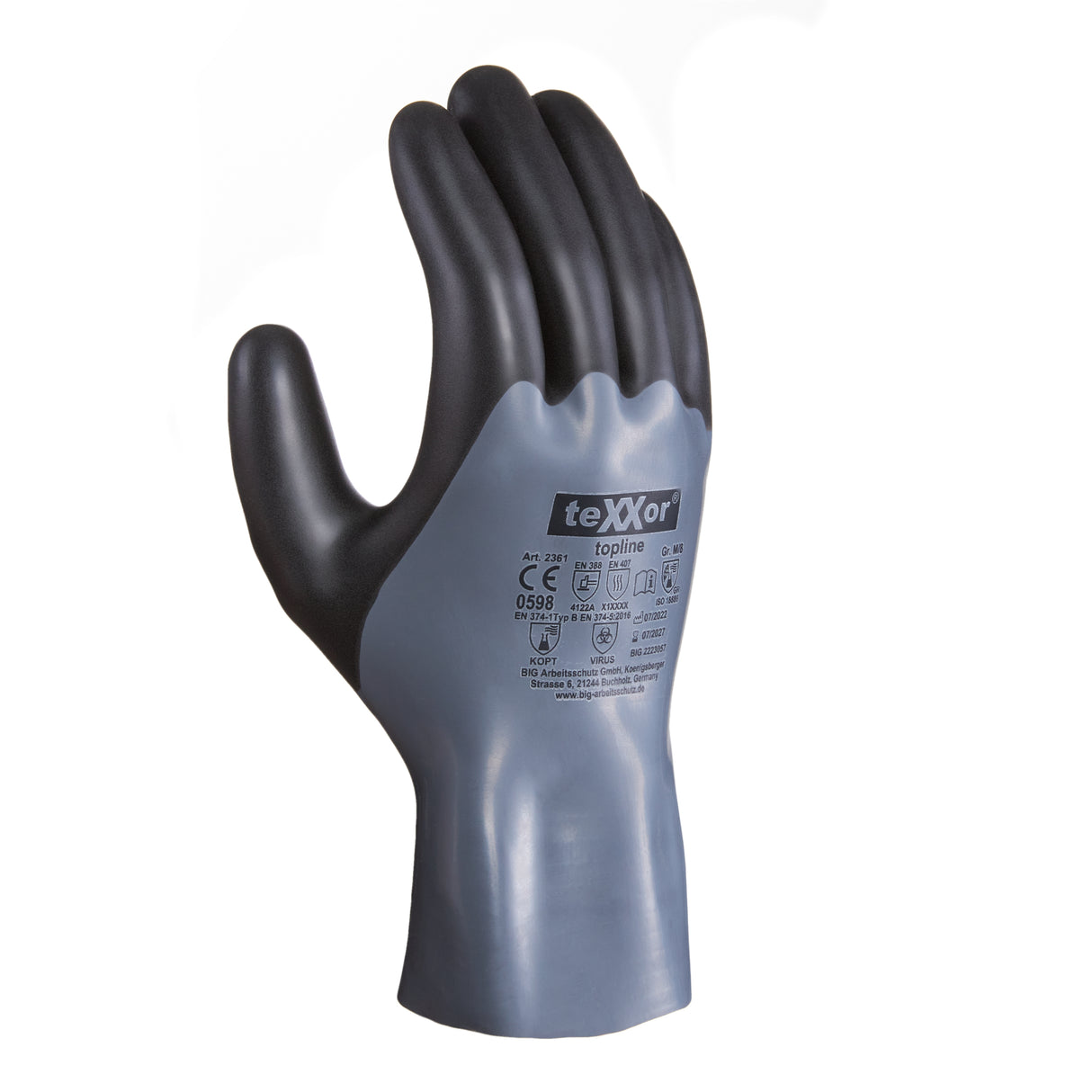 teXXor® Chemikalienschutz-Handschuhe NITRIL (27cm)
