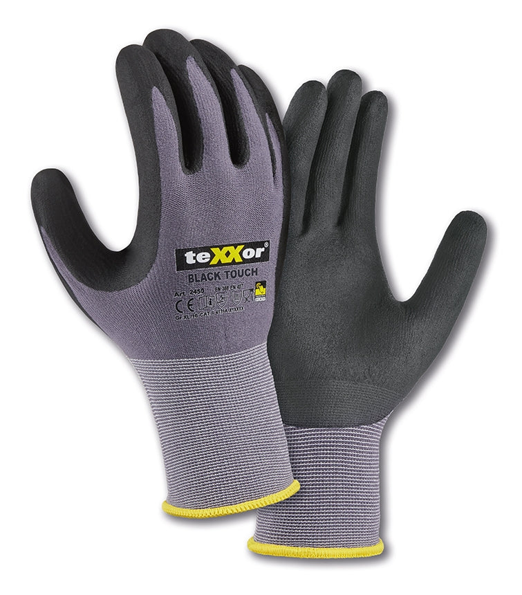 teXXor® Nylon-Strickhandschuhe black touch®
