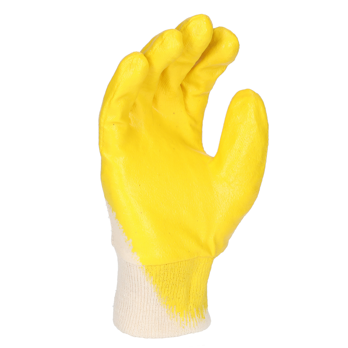 Pro-Fit® Nitril Handschuhe, "Mega lite", gelb, 3/4 getaucht, Strickbund