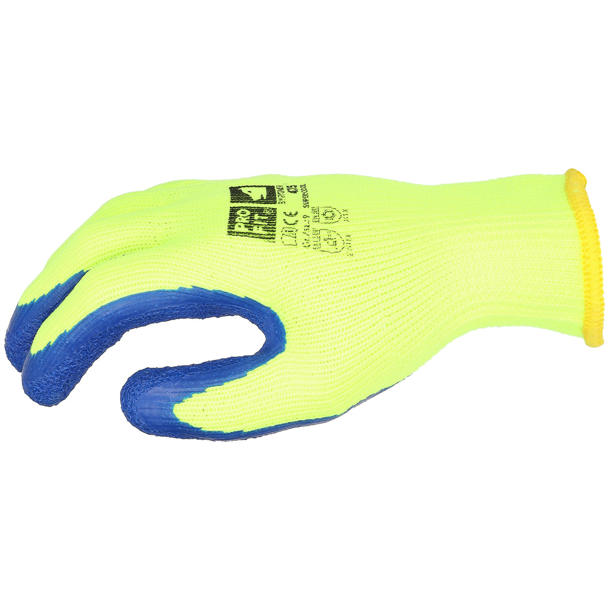 Pro-Fit® Winter Arbeitshandschuhe "Super Cool", Latex, gelb/blau