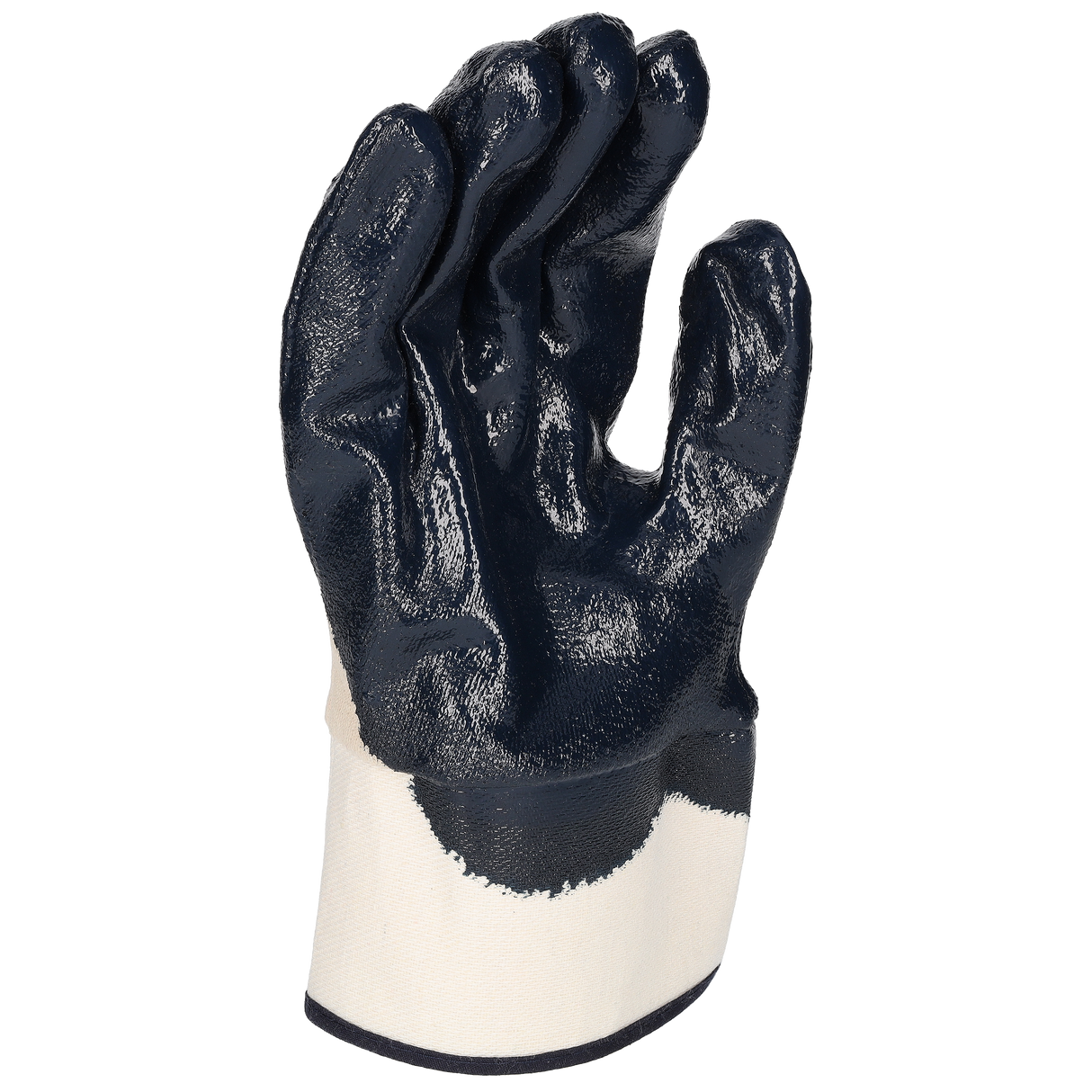 Pro-Fit® Nitril Handschuhe, "Mega", blau, 3/4 getaucht, Stulpe