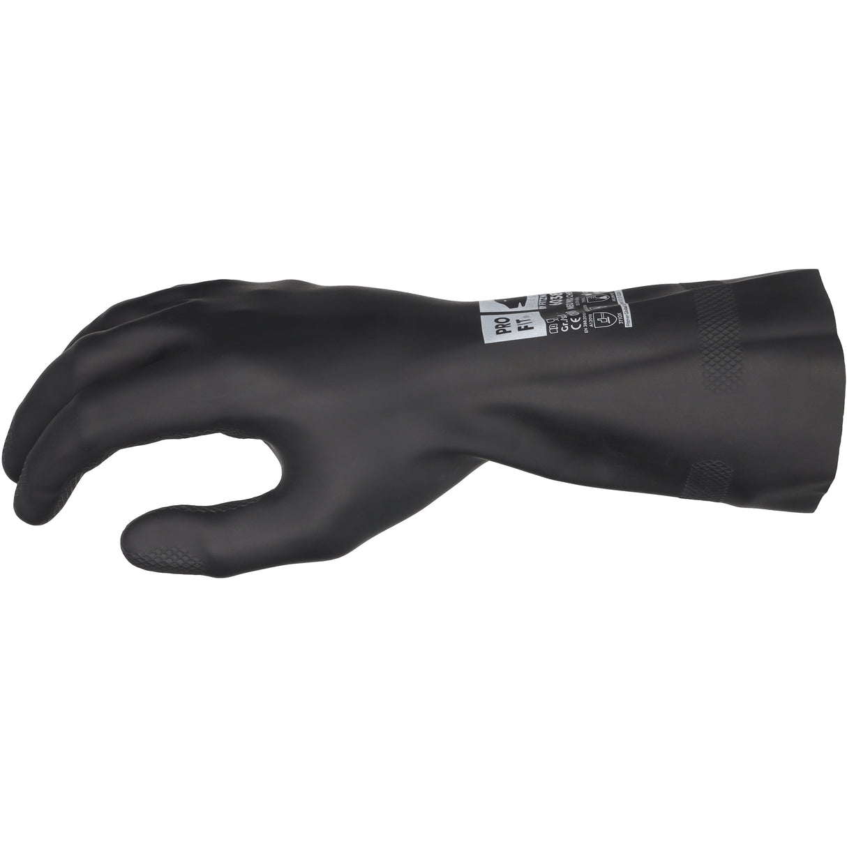 Pro-Fit® Neopren/Latex Chemikalienschutzhandschuh, 30 cm, schwarz