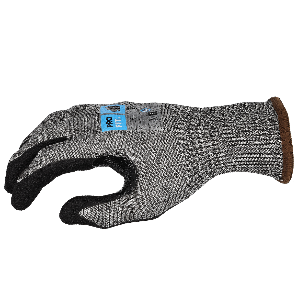 Pro-Fit® Nitril Schnittschutzhandschuh "Ultra Cut F", grau/schwarz