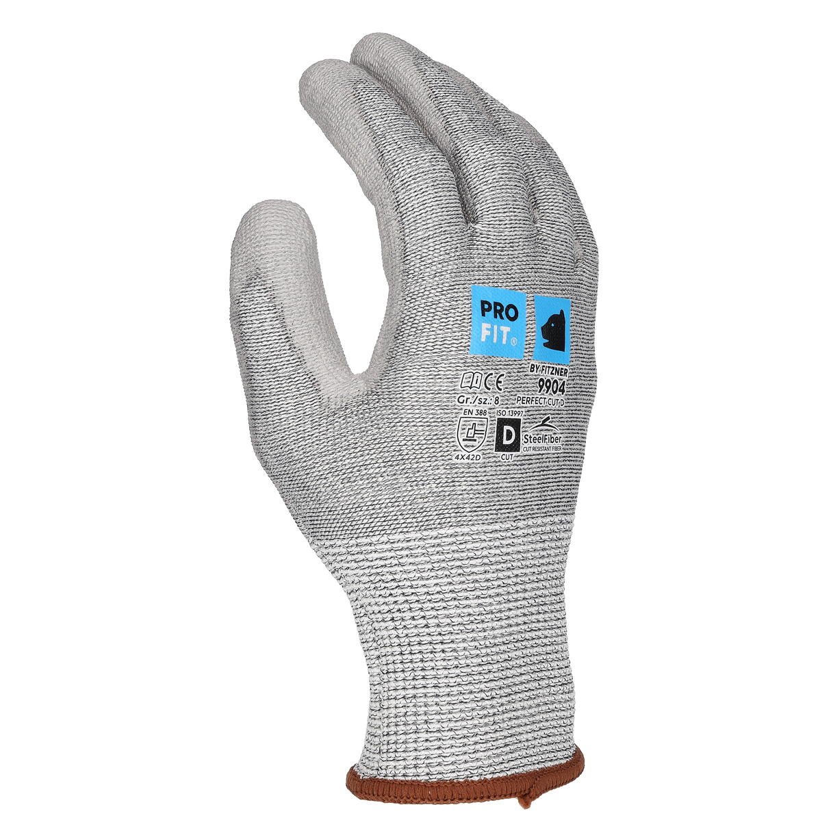 Pro-Fit® PU Schnittschutzhandschuh "Perfect Cut D", grau