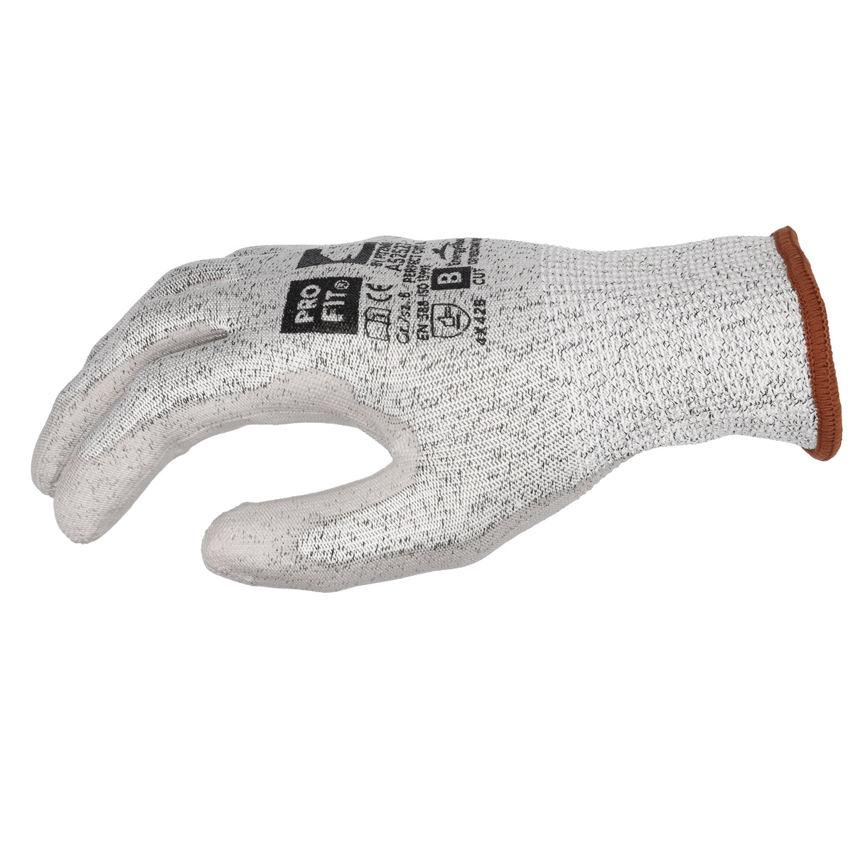 Pro-Fit® PU Schnittschutzhandschuh "Perfect Cut B", grau