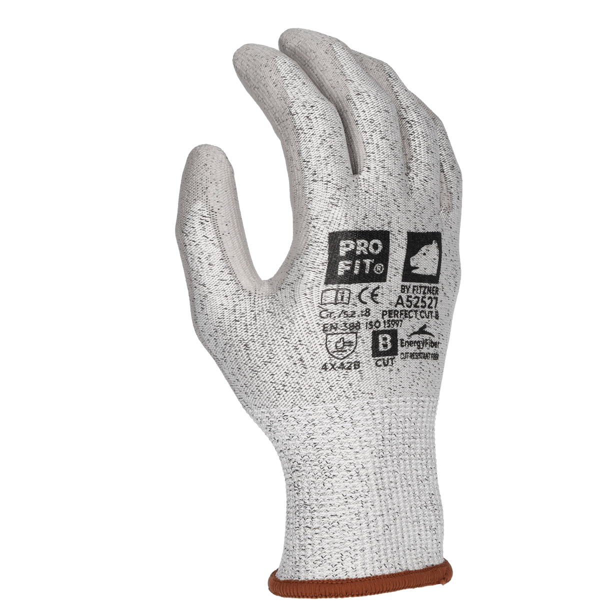 Pro-Fit® PU Schnittschutzhandschuh "Perfect Cut B", grau
