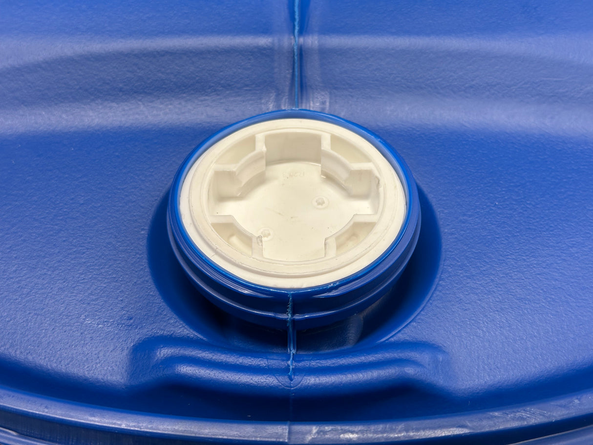 220 L Kunststoffspundfass, gebraucht gereinigt, S70x6 / S70x6, L-Ring, ohne UN Zulassung