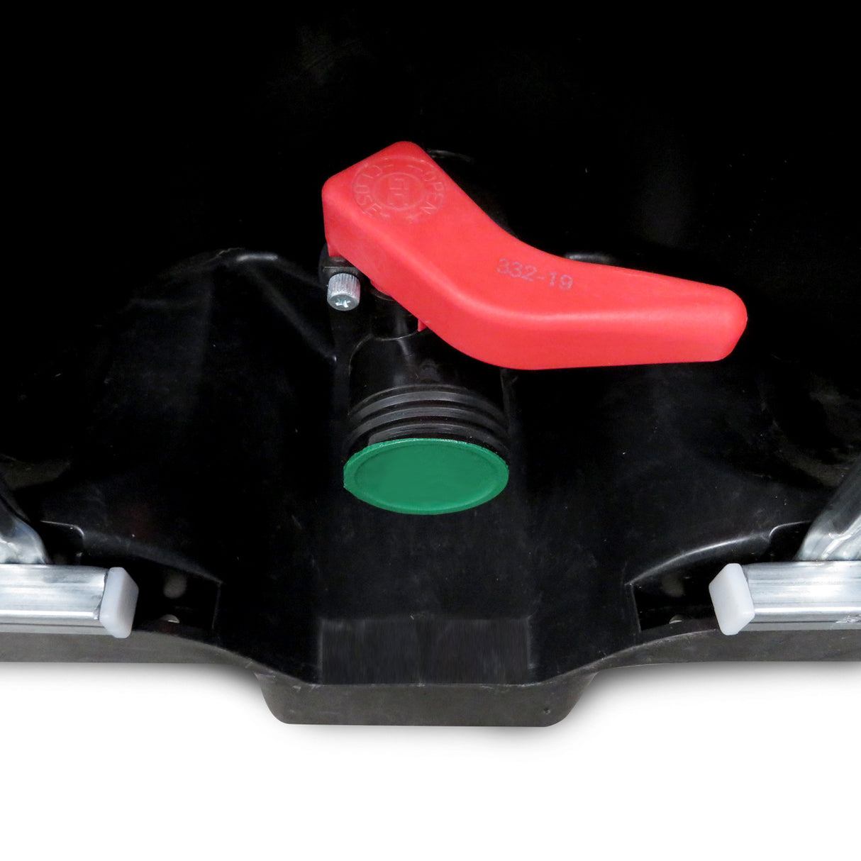 1000 L IBC Container, Kunststoffpalette, gebraucht gereinigt, 150/50, schwarz, ohne UN