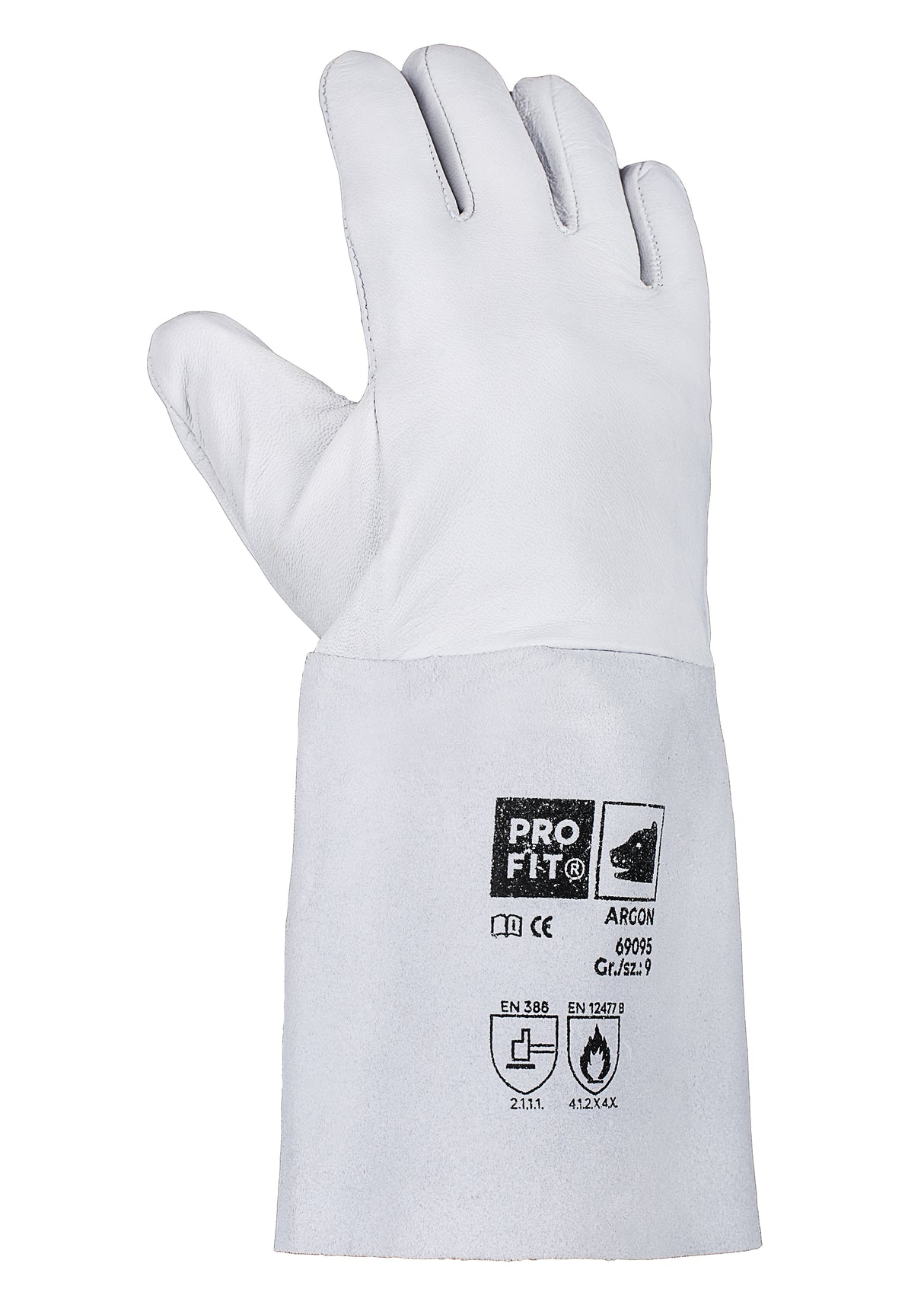 Pro-Fit® Schweißerhandschuh Nappaleder, "Argon", 35 cm