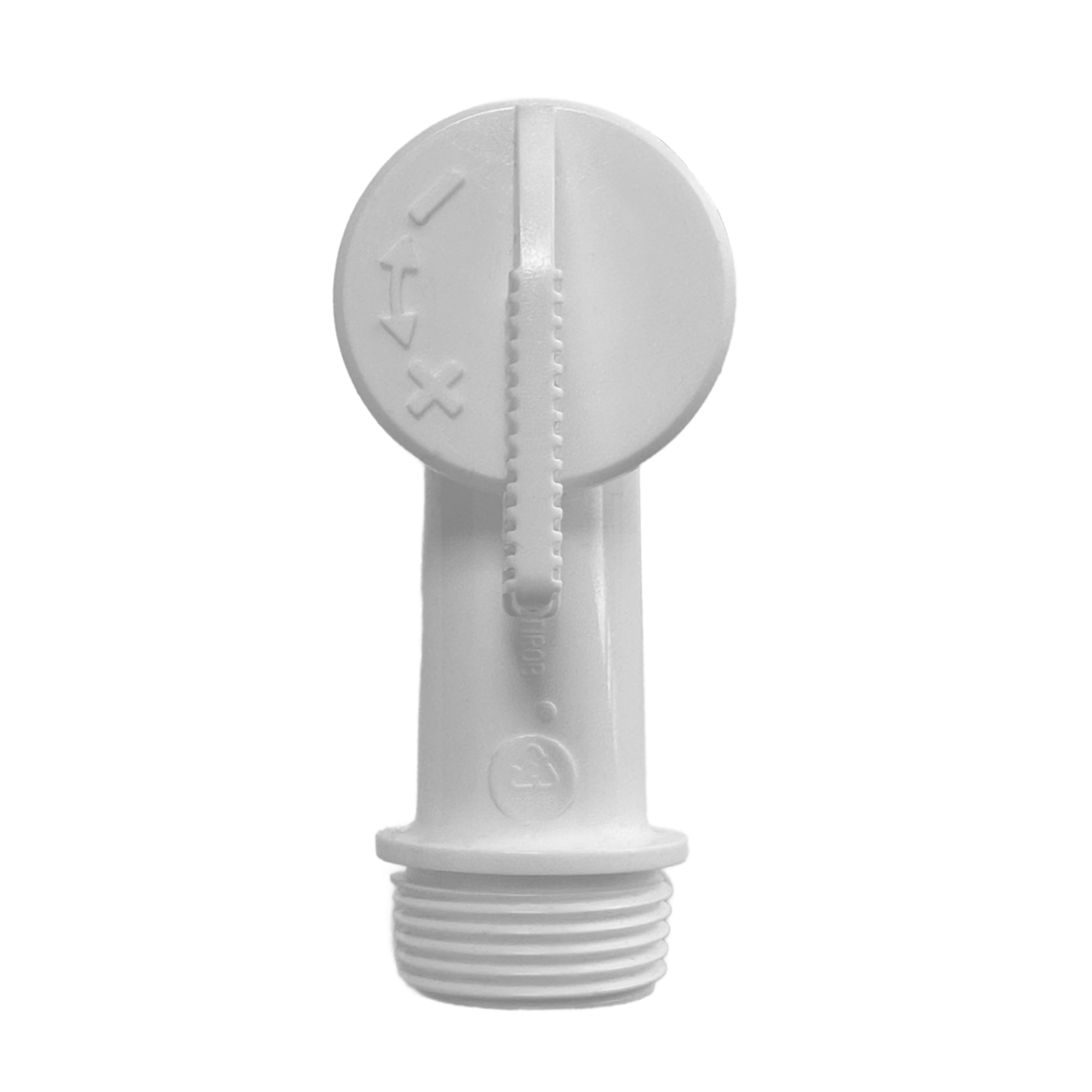 Auslaufhahn für Spundfässer, weiß, 3/4"