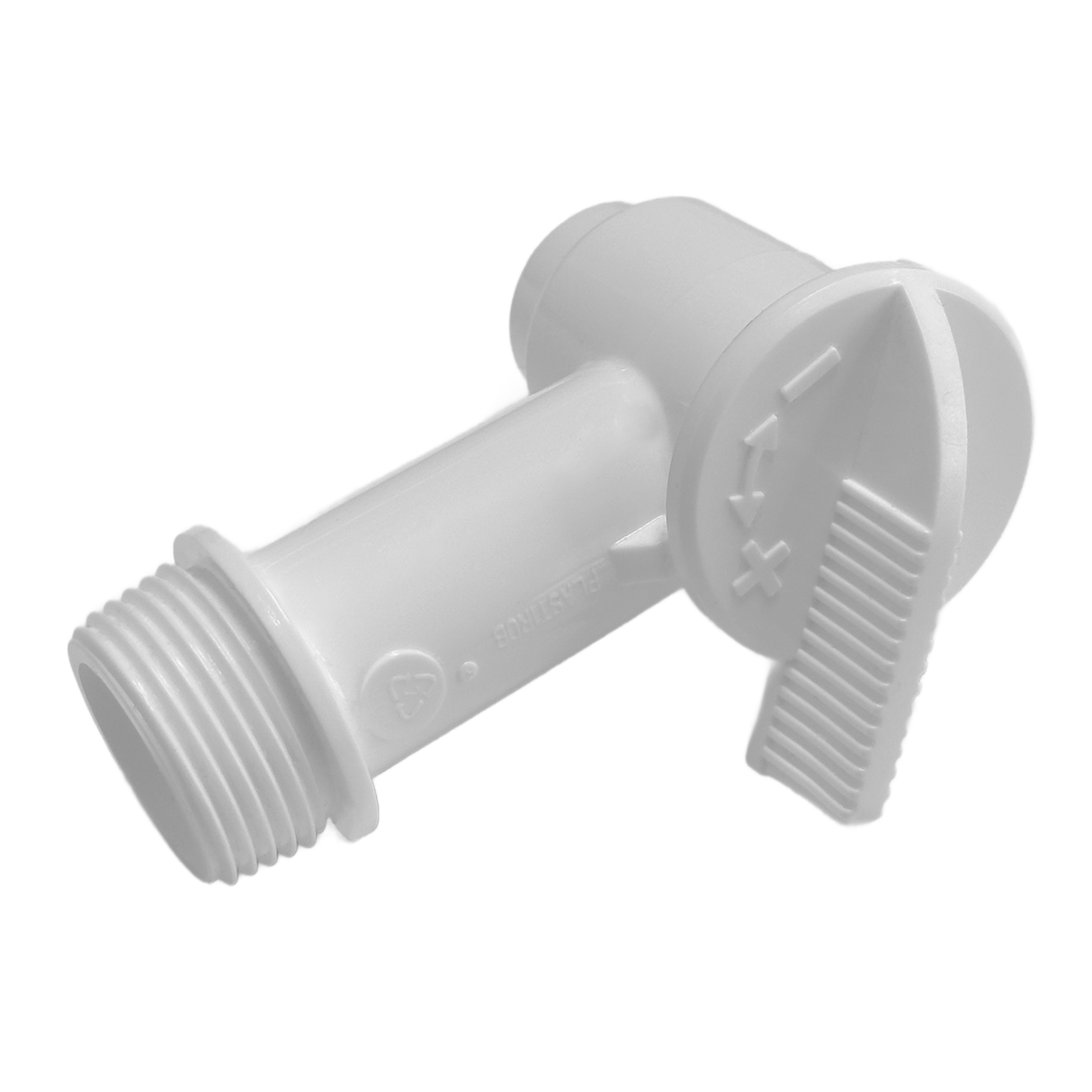 Auslaufhahn für Spundfässer, weiß, 3/4"