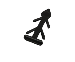 Kunststoffsplint, schwarz