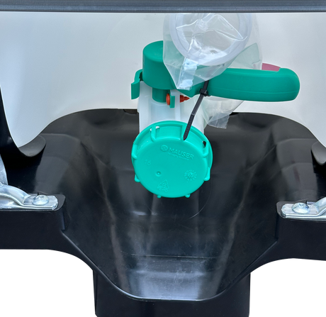 1000 L IBC Container, NEU, Kunststoff-Palette, 150/50, FDA, Entgasung (F38), UN