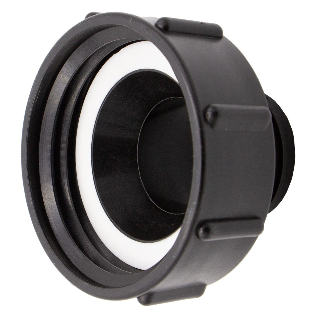 IBC Adapter (S100x8 auf S60x6), Kunststoff, schwarz