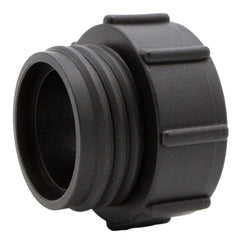 IBC Adapter (2" auf S60x6) Feingewinde auf Grobgewinde, Kunststoff, schwarz