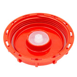 IBC Deckel, DN150, NEU, G2", Stopfen mit Entlüftungsventil, rot