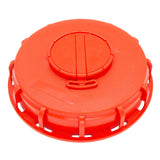 IBC Deckel, DN150, NEU, G2", Stopfen mit Entlüftungsventil, rot