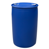 220 L Kunststoffspundfass, L-Ring, schwarz, PCR in Mittellage, MAUSER, UN Zulassung