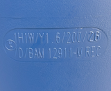 220 L Kunststoffspundfass, L-Ring, schwarz, PCR in Mittellage, MAUSER, UN Zulassung