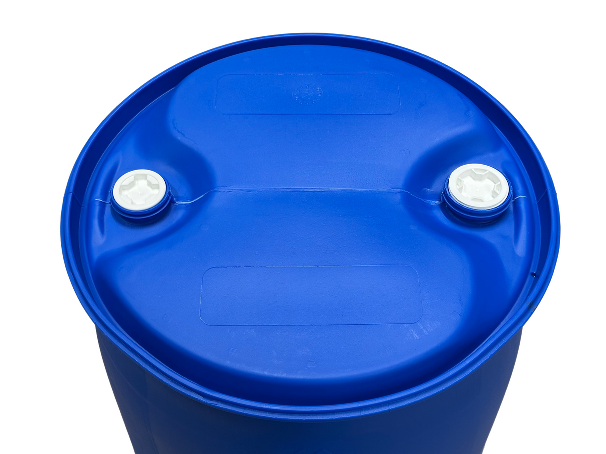 220 L Kunststoffspundfass, gebraucht gereinigt, S70x6 / S56x4, L-Ring, UN Zulassung