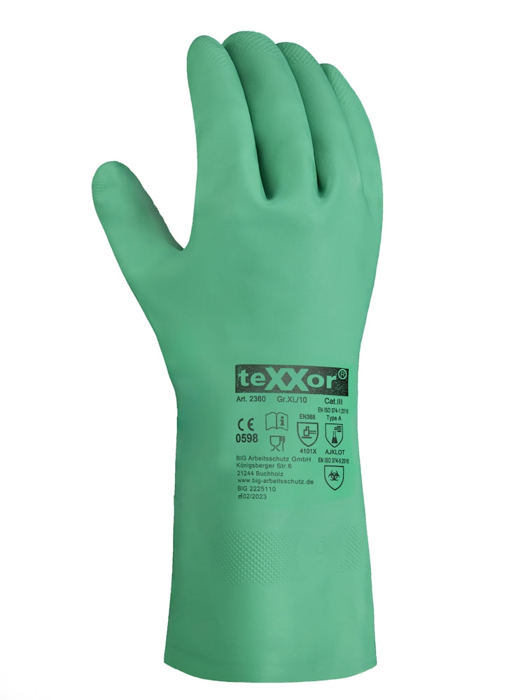 handschuhe texxor teXXor® Chemikalienschutz-Handschuhe NITRIL (32cm Extra lang )