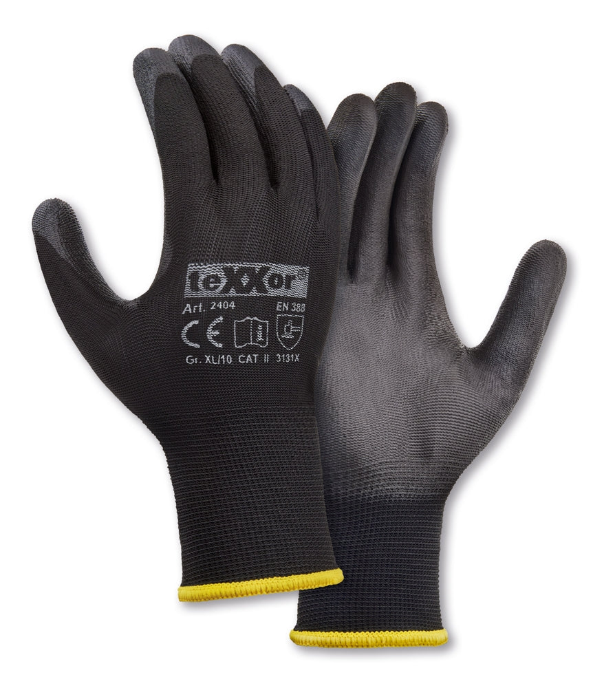 texxor handschuhe teXXor® Polyester-Strickhandschuhe POLYURETHAN BESCHICHTET – Fasswulf