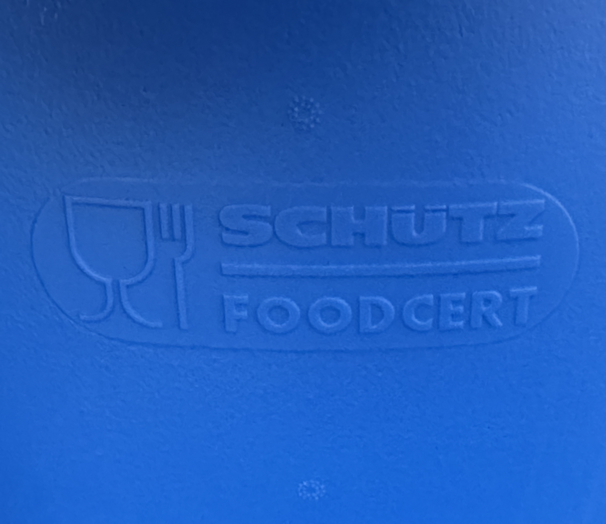 30 L Weithalsfass / Kunststoffdeckelfass, blau, lebensmittelecht, Entgasung, SCHÜTZ, UN