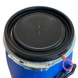 30 L Weithalsfass / Kunststoffdeckelfass, blau, Entgasung, SCHÜTZ, UN