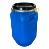 30 L Weithalsfass / Kunststoffdeckelfass, blau, eckig, palettengerecht, GM, UN Zulassung