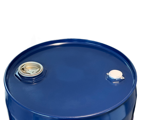 65 L Garagenfass, neu, innen lackiert, dunkelblau, 6.6.6, UN