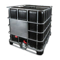 1000 L IBC Container, gebraucht gereinigt, 150/225, PE/Hybrid/Stahl, schwarz, ohne UN