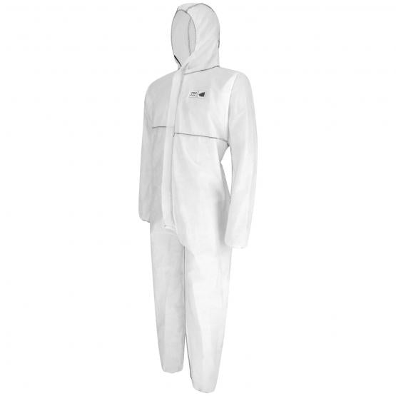 Pro-Fit® Chemikalien Schutzanzug "Braunbär" SMS Typ 5/6, weiß
