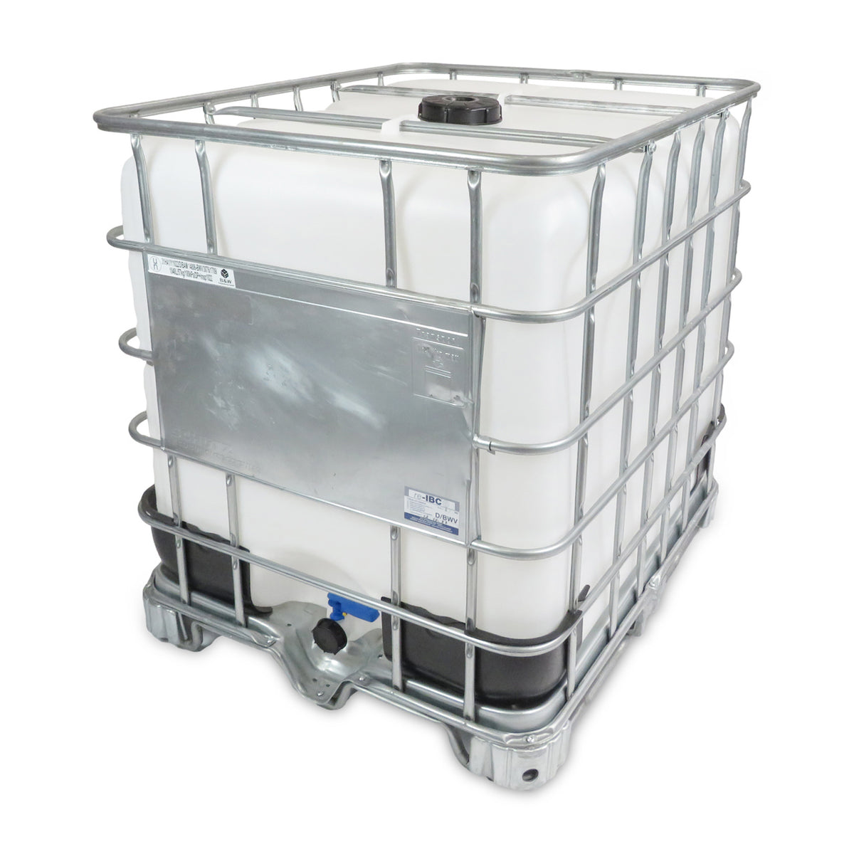 Box Container 1000 Liter 1000 L IBC Container, Stahlpalette, 150/50, neue Blase (rebottled), UF ...